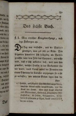 Das sechste Buch.