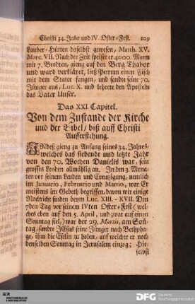 Das XXI. Capitel.