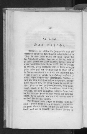 XV. Capitel. Das Gefecht.