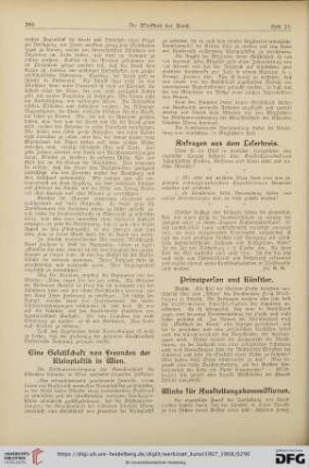 Privatperson und Künstler