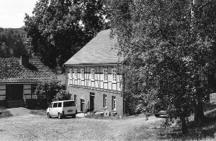 Sachgesamtheit Untere Butzmühle (Mühle, Fachwerk); Frankenberg, Untere Butzmühle 1, Bei der unteren Butzmühle