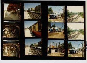 S-Bahn - Umbau Bahnhof Steglitzer Kreisel - Eisenbahnbrücke Albrecht- und Kielerstraße, Berlin, 1989