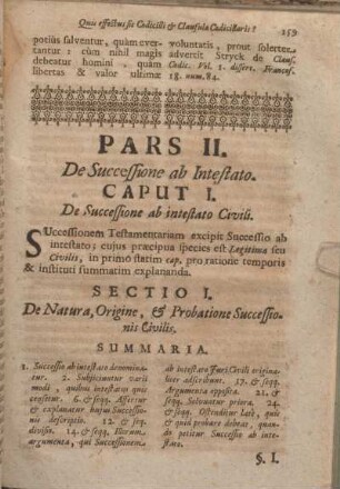 Caput I. De Successione ab intestato Civili.