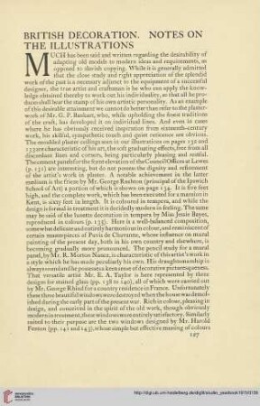 British decoration. Notes on the illustrations
