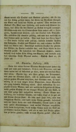 15. Sparta. Lykurg. 888