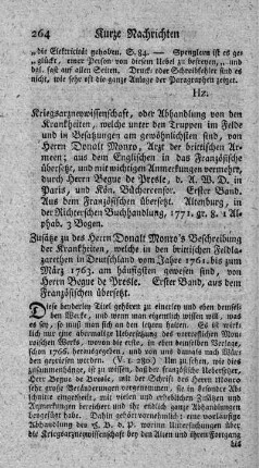 Kriegsarzneywissenschaft, oder Abhandlung von den Krankheiten, welche unter den Truppen im Felde und in Besatzungen am gewöhnlichsten sind. Bd.1.