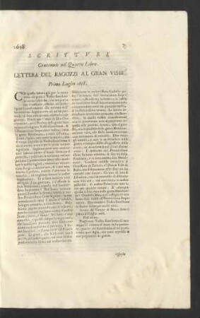 Scritture Contenute nel Quarto Libro.