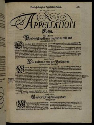 Das achte Concilium Ist der Appellation Raht.