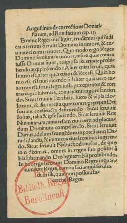 Augustinus de correctione Donatistarum ...