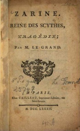 Zarine, Reine Des Scythes : Tragédie