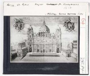 Rom, St. Peter: Entwurf der Fassade von Ferrabosco