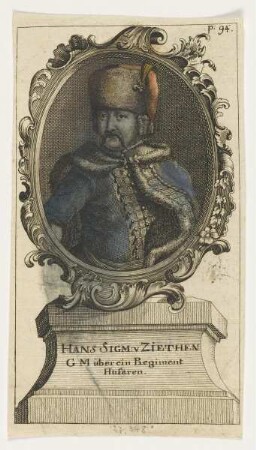 Bildnis des Hans Siegm. v. Ziethen