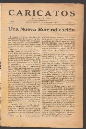 Una nueva reivindicación