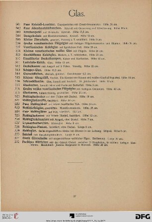 Glas (Nr. 501-532)