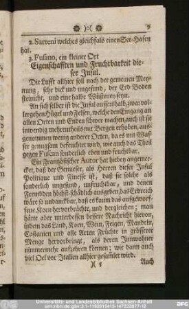 Eigenschaften und Fruchtbarkeit dieser Insul.