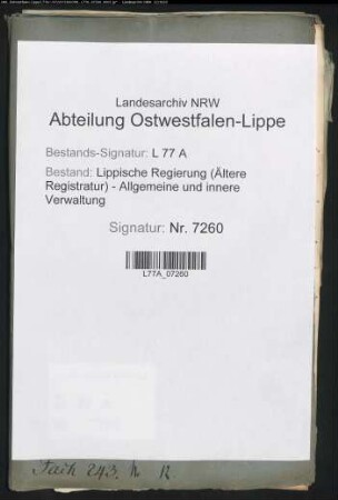 Liquidation der Verpflegungskosten für die lippischen Truppen 1815/1816 im Herzogtum Nassau