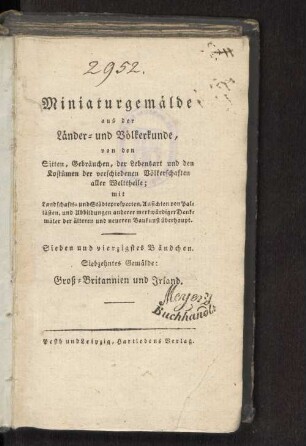 Theil 2: Groß-Britannien und Irland : Mit 27 Kupfern