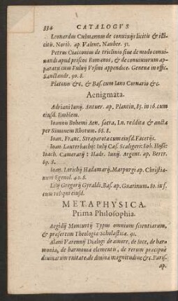 Metaphysica.