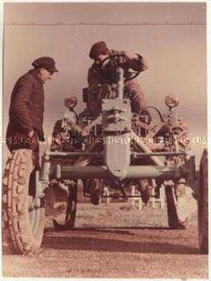 Werbefoto für einen Traktor