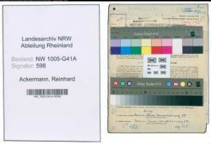 Entnazifizierung Reinhard Ackermann , geb. 31.10.1921 (Bahnpolizist)