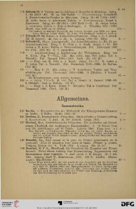 Allgemeines (Nr. 125-179)