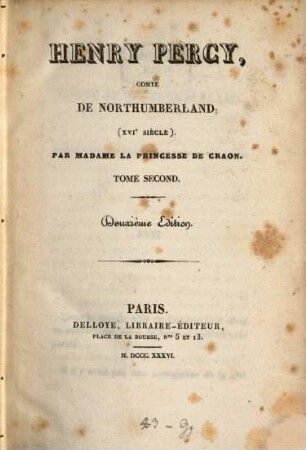 Henry Percy, comte de Northumberland : (XVIe siècle), 2