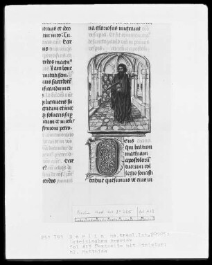 Brevier aus Namur — Heiliger Matthias, Folio 413recto