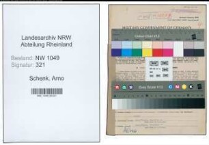 Entnazifizierung Arno Schenk , geb. 14.11.1906 (Lehrer)
