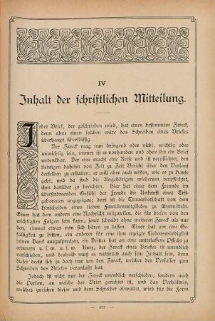 IV. Inhalt der schriftlichen Mitteilung
