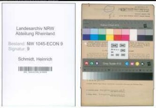 Entnazifizierung Heinrich Schmidt , geb. 10.05.1910 (Bueroangestellte)