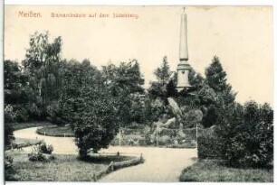 Meißen. Bismarcksäule auf dem Jüdenberg