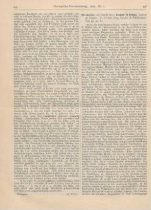 496-498 [Rezension] Delaborde, Le Comte Jules, Gaspard de Coligny, Amiral de France. T. 1