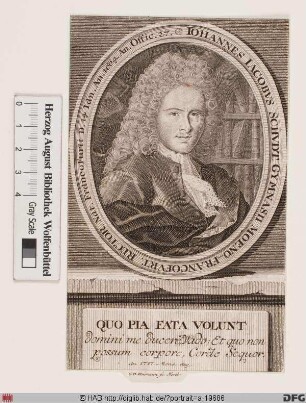 Bildnis Johann Jacob Schudt