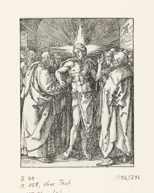Ungläubiger Thomas, Blatt 34 der Folge "Kleine Passion (nach dem Text)"