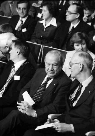 1978 Medizin 26. Juni bis 30. Juni; Vor der Eröffnung: Oberbürgermeister Steurer, A. Goppel, Graf Lennart Bernadotte