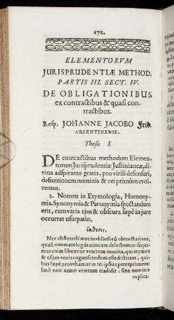 Sect. IV. De Obligationibus ex contractibus & quasi contractibus.