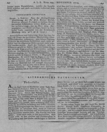 Feyer der fünfzigjährigen Amtsführung des Hn. Joh. Heinr. Bernh. Natorp. Herausgegeben und ihrem würdigen Senior in herzlichster Liebe zugeeignet von der Kreissynode Duisburg. Essen: Bädeker 1819