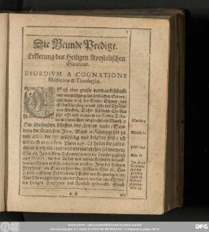 Die Neunde Predigt. Erklerung des Heiligen Apostolischen Glaubens.