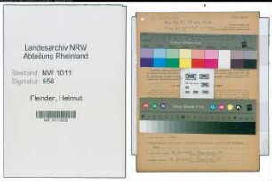 Entnazifizierung Helmut Flender , geb. 09.10.1918 (Student)