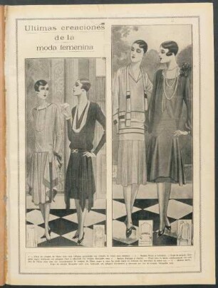Últimas creaciones de la moda femenina
