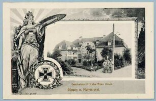Foto des Vereinslazaretts des Roten Kreuzes in Singen am Hohentwiel (Druck)