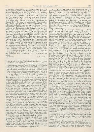 439-444 [Rezension] Heussi, Karl, War Petrus in Rom?