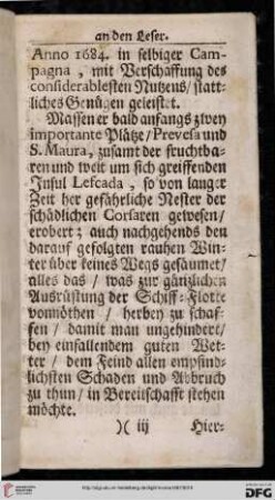 [Vorrede an den Leser]