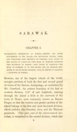 Chapter I. Geographical description of Borneo ...