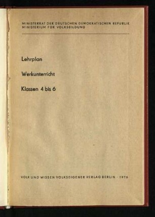 1976: Klassen 4 bis 6