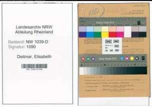 Entnazifizierung Elisabeth Deitmar , geb. 01.06.1902 (Dolmetscherin)