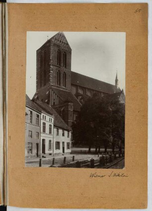 Nikolaikirche, Wismar: Ansicht (aus: Skizzen- und Fotoalbum 25)