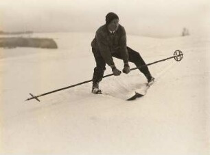 Skischule. Stemmfahren