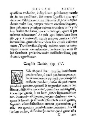 Questio Decima. Cap. XV.