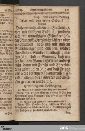 Vom dritten Gebott.